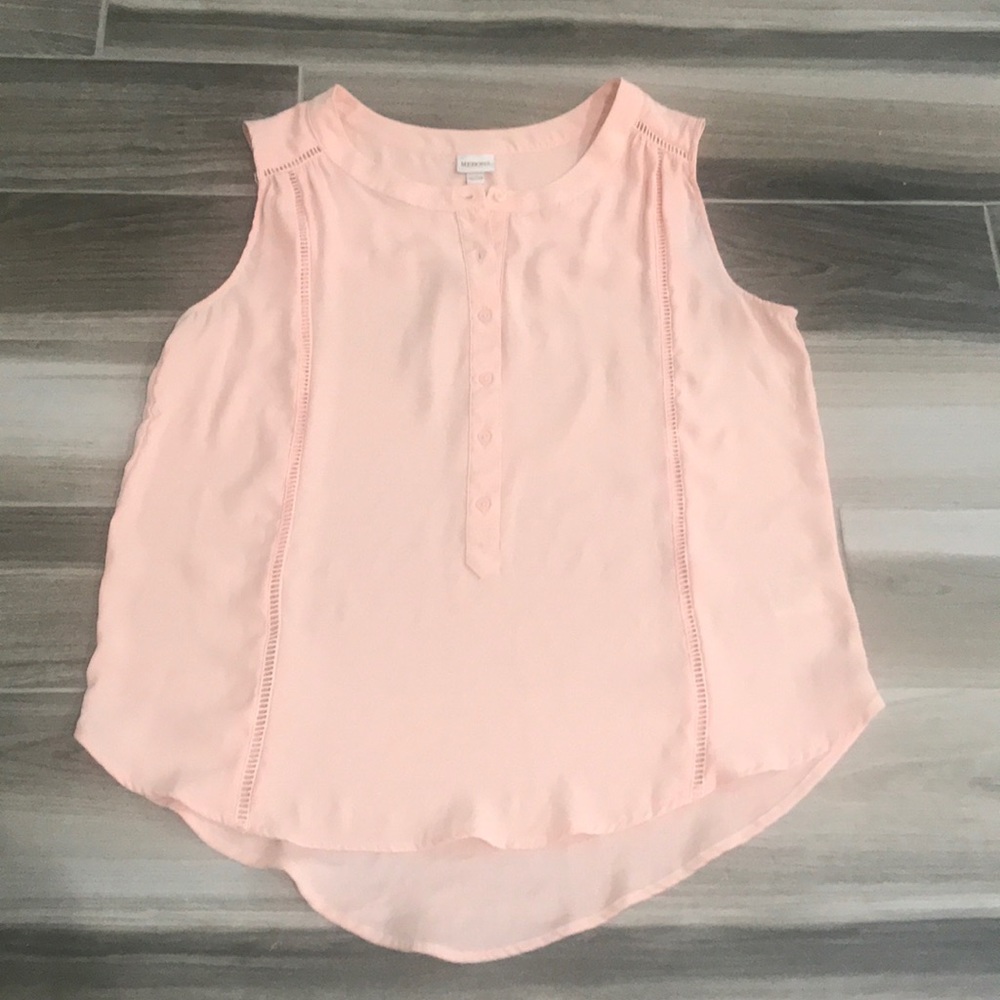 👛 3 for $20 👛 Peach Sleeveless Blouse
